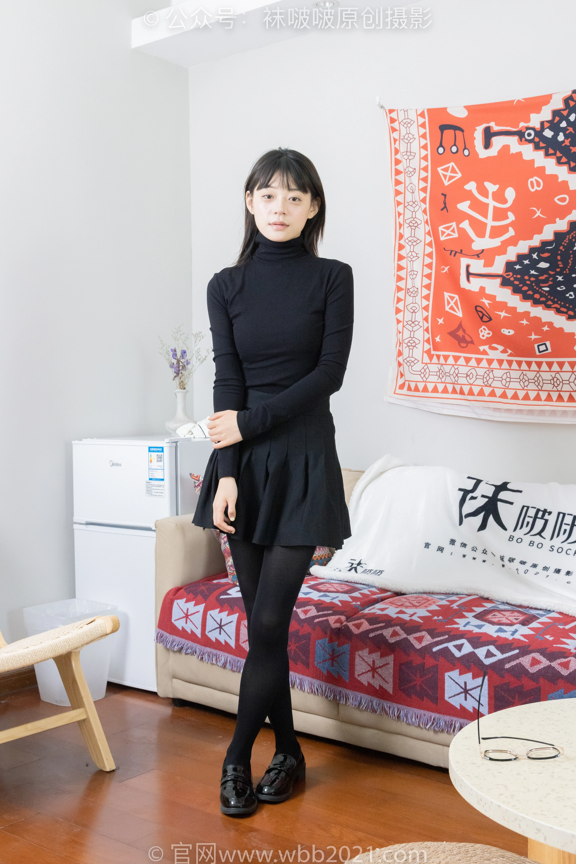 [BoBoSocks袜啵啵] NO.466 糯米-皮鞋、厚黑丝（花絮版） 1