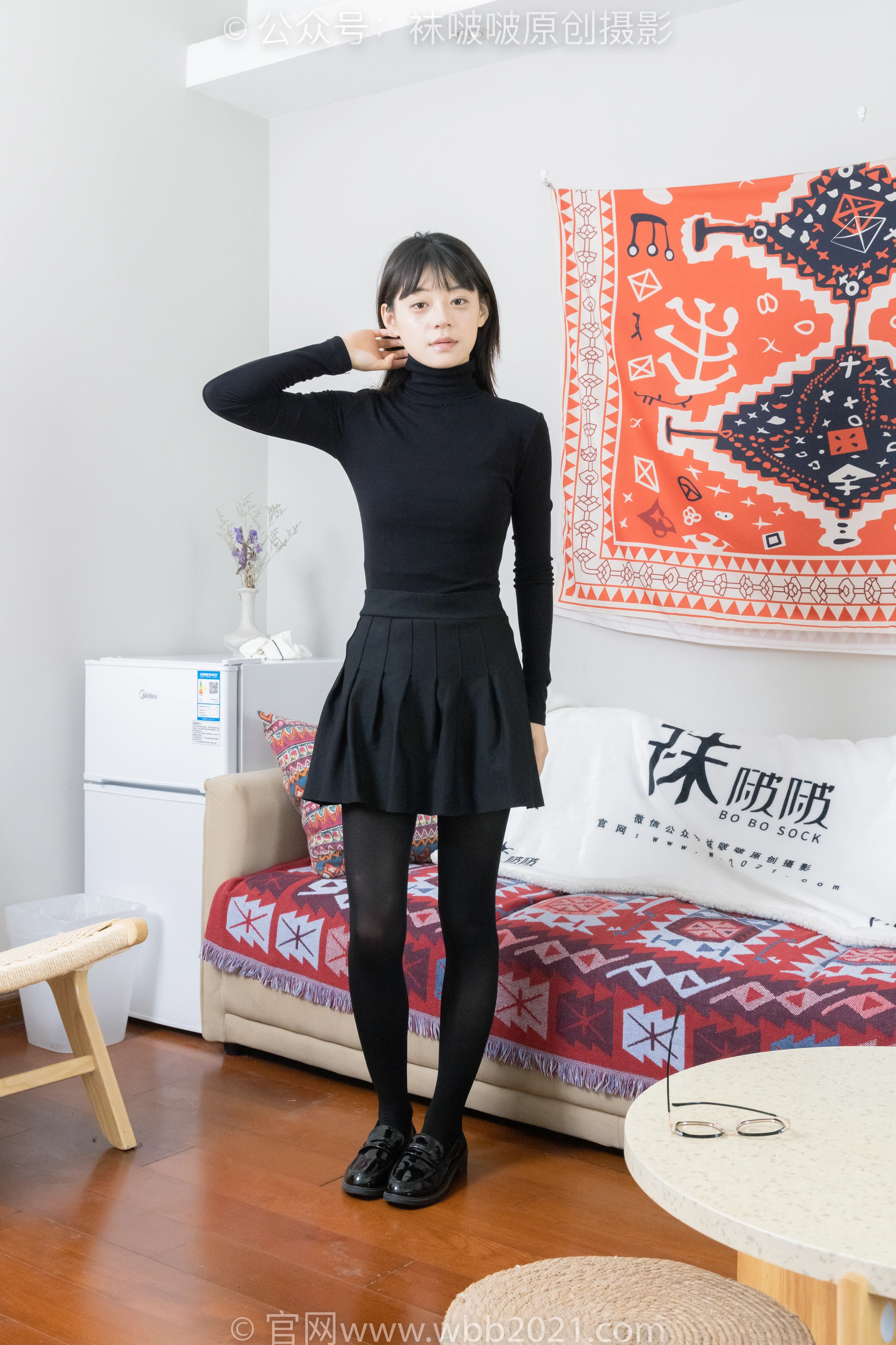 [BoBoSocks袜啵啵] NO.466 糯米-皮鞋、厚黑丝（花絮版） 2